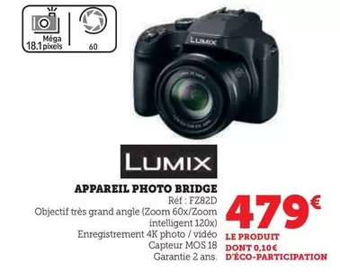 Lumix - Appareil Photo Bridge offre à 479€ sur Hyper U