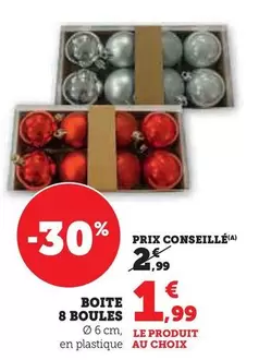 Boite 8 Boules offre à 1,99€ sur Hyper U