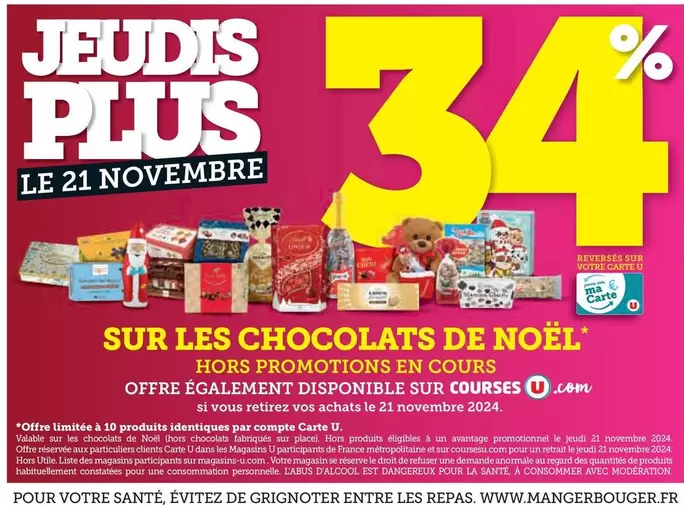 Sur Les Chocolats De Noël offre sur Hyper U