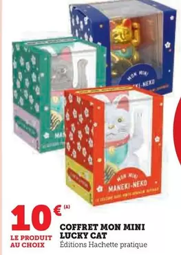 Hachette - Coffret Mon Mini Lucky Cat  offre à 10€ sur Super U