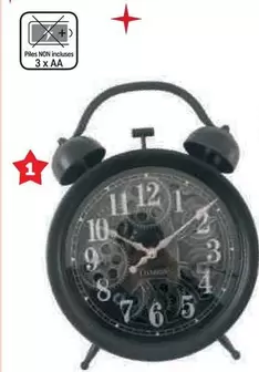 Horloge Reveil Retro A Poser offre à 14,99€ sur Super U