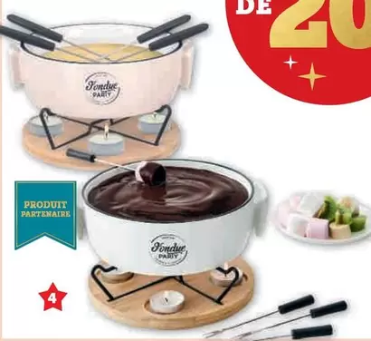 Service A Fondue Chauffe Plat offre à 17,99€ sur Super U