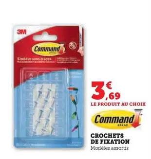 Command - Crochets De Fixation offre à 3,69€ sur Super U