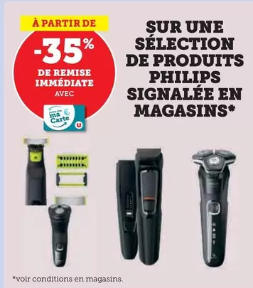 Philips - Sur Une Sélection De Produits Signalée En Magasins offre sur Super U