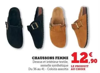 Chaussons Femme offre à 12,9€ sur Super U