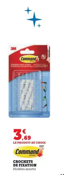 Command - Crochets De Fixation offre à 3,69€ sur Super U