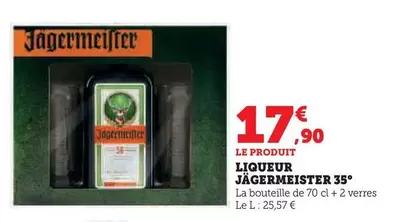 Jagermeister - Liqueur 35° offre à 17,9€ sur Super U