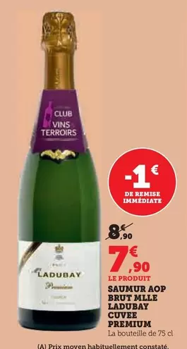 Mille Ladubay - Saumur AOP Brut Cuvee Premium offre à 7,9€ sur Super U