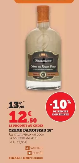 Rhum Damoiseau - Creme 18° offre à 12,5€ sur Super U