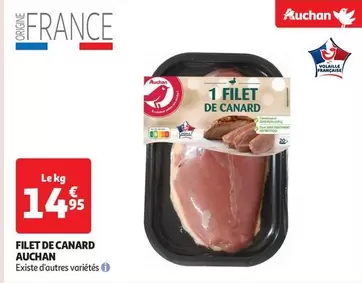 Canard - Filet De Canard offre à 14,95€ sur Auchan Supermarché