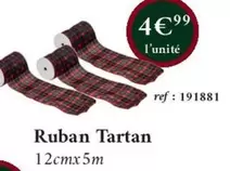 Ruban Tartan offre à 4,99€ sur Jour de Fête