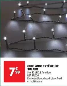 Guirlande Extérieure Solaire offre à 7,99€ sur Auchan Hypermarché