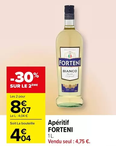 Forten - Apéritif offre à 4,75€ sur Carrefour Contact