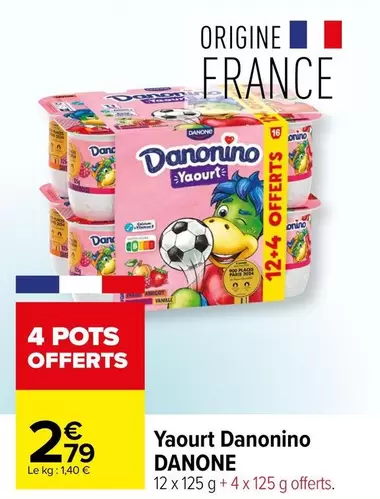 Danone - Yaourt Danonino offre à 2,79€ sur Carrefour Contact