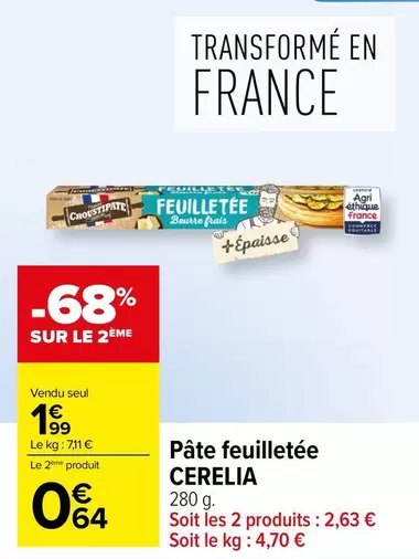 Croustipate - Pâte Feuilletée offre à 1,99€ sur Carrefour Contact