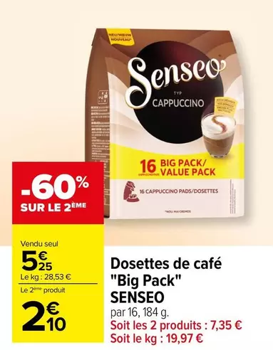 Senseo - Dosettes De Café offre à 5,25€ sur Carrefour Contact