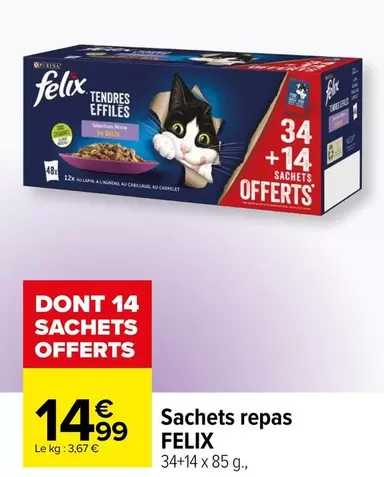 Felix - Sachets Repas offre à 14,99€ sur Carrefour Contact