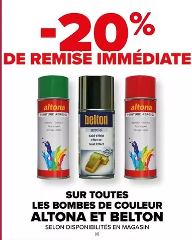 Altona Et Belton - Sur Toutes Les Bombes De Couleur offre sur Carrefour Contact