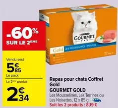 Gourmet Gold - Repas Pour Chats Coffret Gold