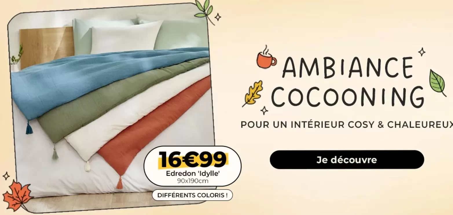 Ambiance Cocooning offre à 16,99€ sur L'incroyable