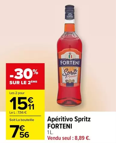 Spritz - Aperitivo offre à 7,56€ sur Carrefour City