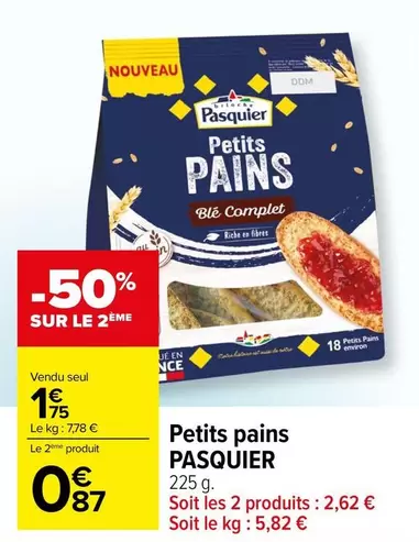 Pasquier - Petits Pains offre à 1,75€ sur Carrefour City