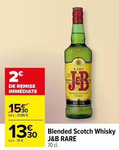 J&B - Blended Scotch Whisky Rare