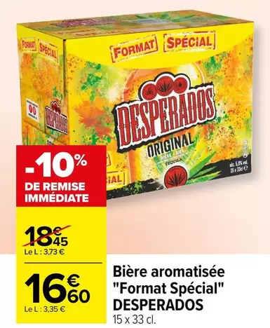 desperados - bière aromatisée "format spécial"