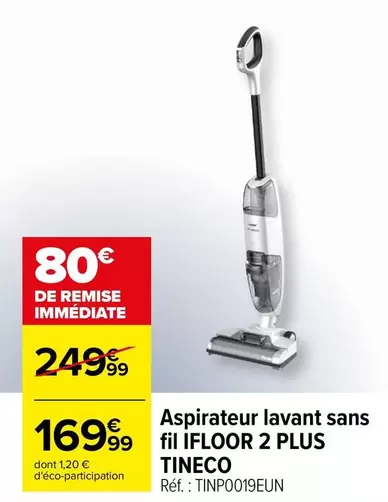 Floor - Aspirateur Lavant Sans Fil 2 Plus Tineco offre à 169,99€ sur Carrefour City