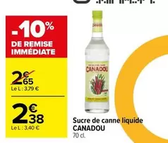 canadou - sucre de canne liquide