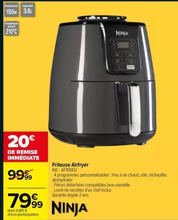 Ninja - Friteuse Airfryer Réf. : Aérologiu