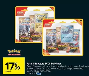 Promo - Pack 3 Boosters Evo8 Pokémon