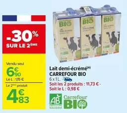 Carrefour - Lait Demi-écrémé