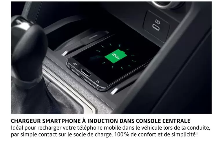 Chargeur Smartphone À Induction Dans Console Centrale offre sur Dacia