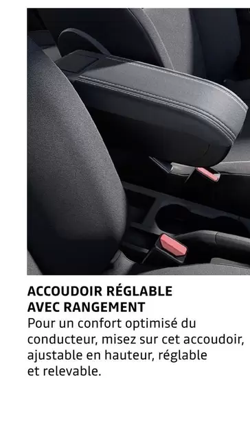 Accodoir Réglable Avec Rangement offre sur Dacia