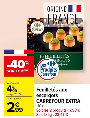 Carrefour - Feuilletés Aux Escargots Extra