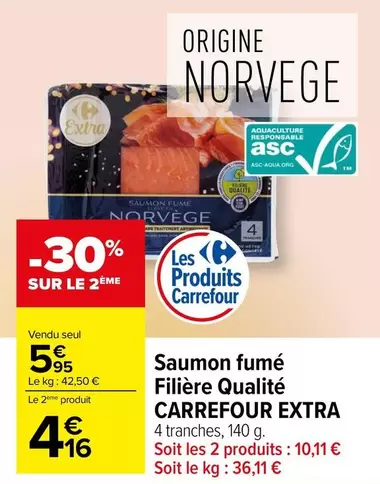 Carrefour - Saumon Fumé Filière Qualité