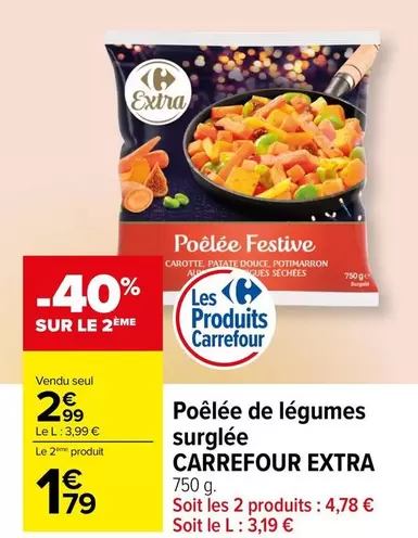 Carrefour - Poêlée De Légumes Surgelée Extra