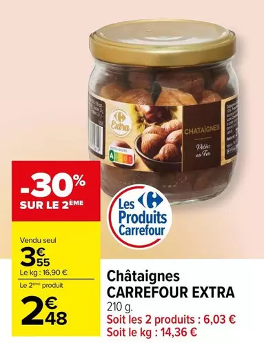 Carrefour - Châtaignes Extra