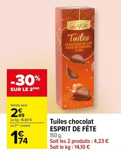 Esprit De Fête - Tuiles Chocolat