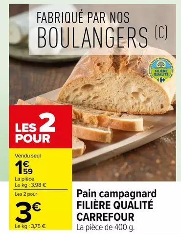 Carrefour - Pain Campagnard Filière Qualité