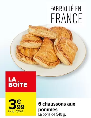 6 chaussons aux pommes