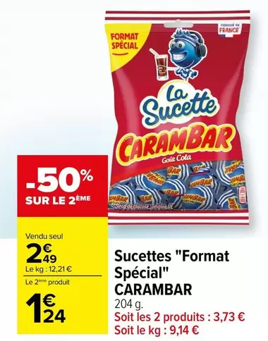 Carambar - Sucettes "Format Spécial"