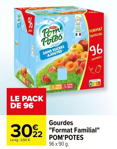 pom'potes - gourdes "format familial"