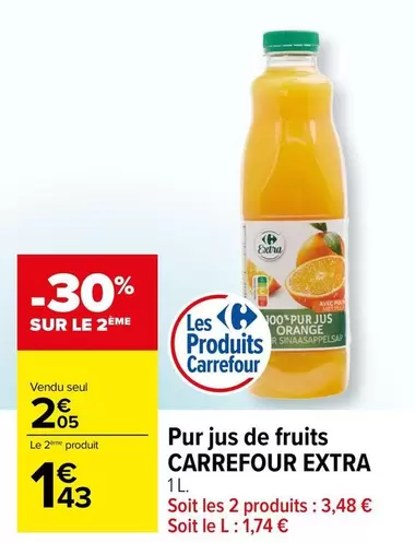 Carrefour - Pur Jus De Fruits Extra