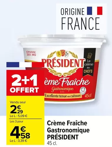 Président - Crème Fraîche Gastronomique