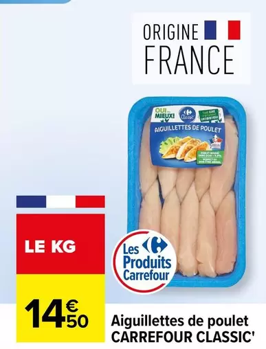 carrefour - aiguillettes de poulet