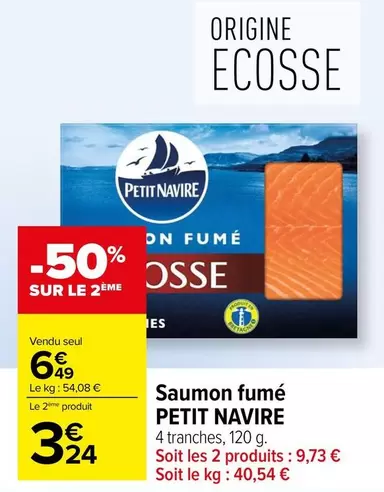 Petit navire - Saumon Fumé