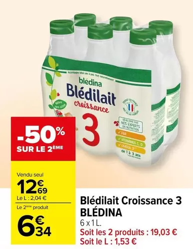 blédina - blédilait croissance 3