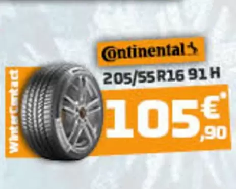 Continental 205/55r16 91 H offre à 105,9€ sur SiliGom